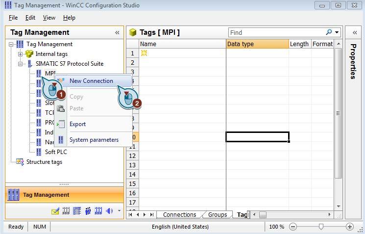 Configure communication 4.5 Creating connections 4.