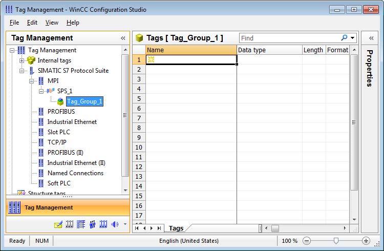 Configure communication 4.6 Creating tag group Result You have created the "Tag_Group_1" tag group.