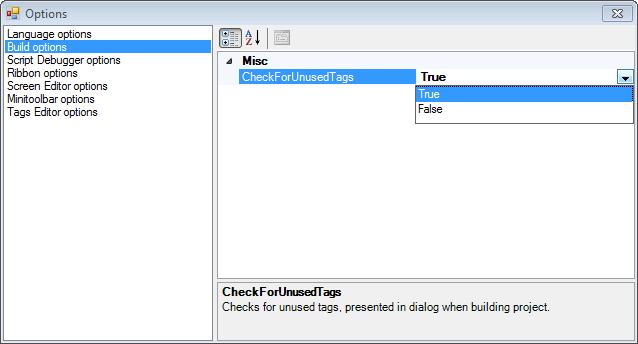 Adding Tags Section 4 Tags Always review the candidates for removal prior to removing unused tags, since removing tags that are used in e.g. a script can result in a corrupt project.