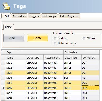 Section4Tags Tag Actions Tag Actions One or multiple actions can be configured depending on a changed value of a tag.