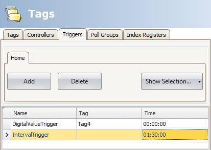 Poll Groups Section 4 Tags Parameter Name Tag Time Description Symbolic name. The name can be any alphanumeric string, beginning with a letter (a-z, A-Z).