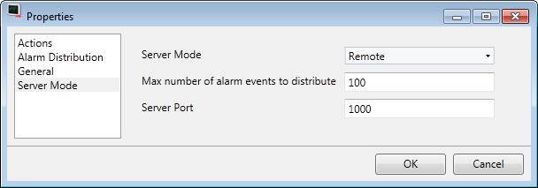 Remote Alarm Server Section 15 Alarm Management Unless the same project is used for the server and the client, filtering (pressing the Filter button in the alarm viewer) can only be made in runtime