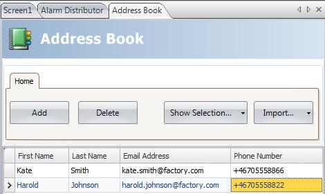 Address Book ClickontheAddress Book button to enter names, e-mail addresses and/or
