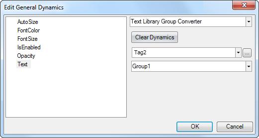 Connecting Objects to Text Library Texts Section 19 Text Library The Start Value and End Value can only be given as integers.