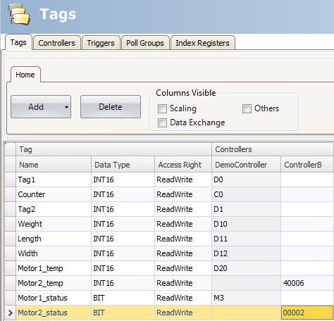Adding a Controller Section22MultipleControllers Adding a Controller Related information Addressing Addressing of the tags in the controllers is carried out