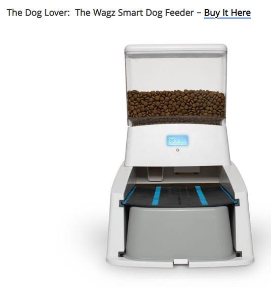 Fun Stuff Not only does this piece of technology mastery feed your dog automatically it also has built-in Dash options, so it ll simply replenish you dog food and treats for you without ever having
