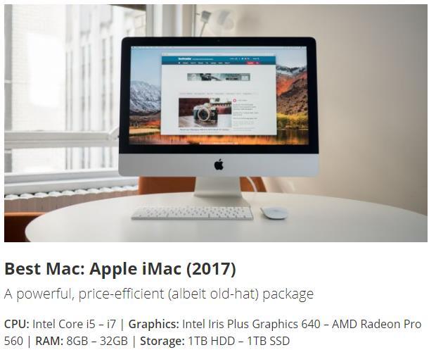 Desktop Computers Best Mac/iMac Intel i5 Gen.