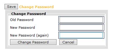 - Click in the change password button.