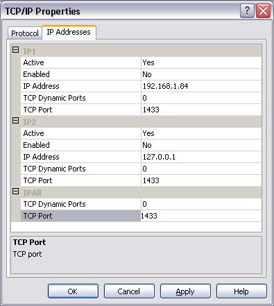 then select Enable to enable TCP/IP protocol. 3.