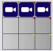 The corner of the grid will be marked with colors that stand for different groups (refer to picture on the right). For Alarm Configuration, please refer to p. 41 for details.