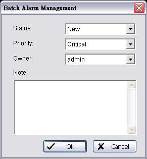Alarm Overview Window To send Video to Matrix: 1. Right-click on any alarm event in the Alarm Overview window, then click Alarm Management. 2.