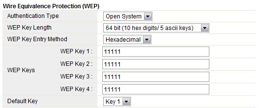 5.3.3 Wireless Security Settings This page enables you to set wireless security method that control how the subscriber station associates to a wireless device and encrypts/decrypts data.