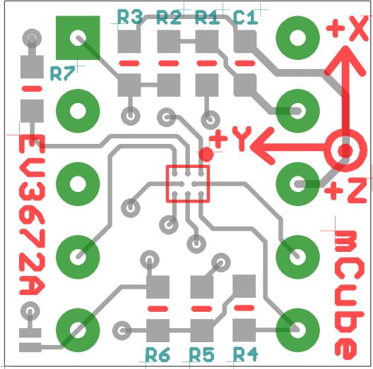 R4, R5: If using I2C and I2C pull-up resistors are needed for your application then install~4.7kω resistors into R4 (SCL clock pin) and R5 (SDA data pin) which are not installed by factory default.
