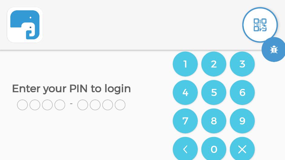 Tap the PIN icon at the top right. 2. Enter the unique eight-digit PIN. 3.