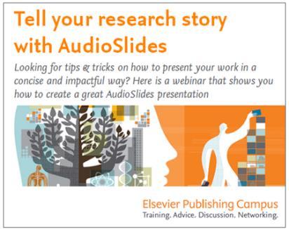 AudioSlides are openly available Can be embedded on websites or posted