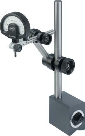 + 8-3 Indicator Stand 815 MA with magnetic base 40-230 ø11 50-100 ø18 ø14 220 285 Support arm with two joints Base has a powerful ON/OFF permanent magnet Magnetic force is active across the surfaces