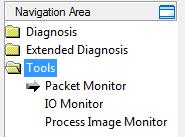 Tools 111/157 8 Tools 8.1 Overview Tools Under Tools the Packet Monitor and the IO Monitor are provided for test and diagnosis purposes.