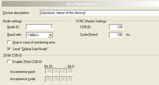 Configuration 55/157 4.4 Bus Parameters The Bus Parameters are the basis of an operating data exchange.