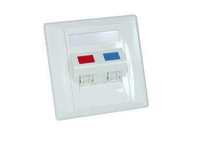 Each faceplate comes with a designated area for labelling and each port includes reversible voice or data ID tags making port identification for end users quick and easy.