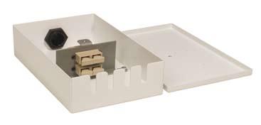 Internal Management Tamperproof Wall Boxes TW05-2 Position Tamperproof SC Duplex / LC QUAD Wall Box - Up to 8 Fibres TW06-8 Position Tamperproof SC Duplex / LC QUAD Wall Box - Up to 32 Fibres TWO5