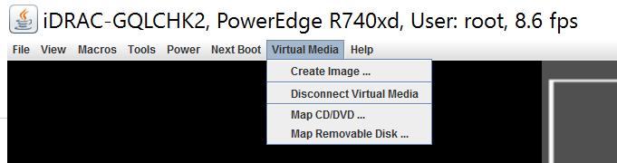 3.3.2 Installing the ESXI 6.5 U1 ISO using IDRAC 1. Log into the Dell R740 using the IDRAC Web Interface. Once logged in, launch the virtual console to connect to Dell R740. 2.