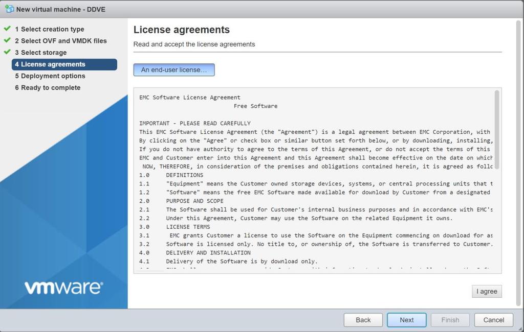 Agree to the end-user license