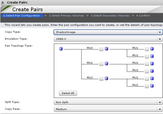4. Select the Emulation Type. 5. In Pair Topology Type, select the boxes that matches your configuration. For more information, see On creating L1 and L2 pairs with different topologies on page 5-4.