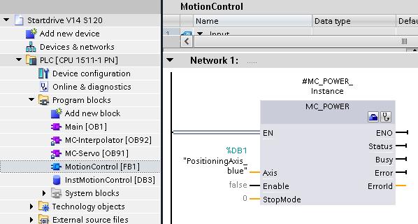 Add a function block to the program. 1. Select a function block. 2.