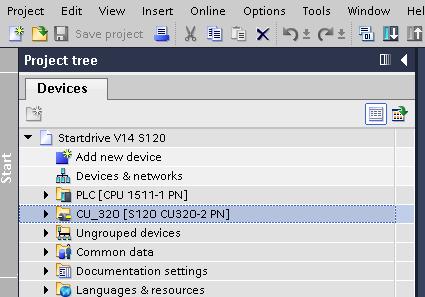 Select the S7 controller in the project tree. 2. Load the project into the controller. 5. Load the configuration of the SINAMICS drive: 1.