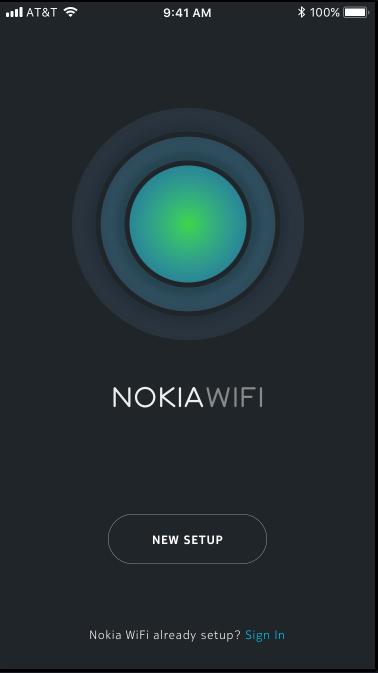 Setup your Nokia WiFi Enter network credentials manually Prerequisites Existing wireless network provided by internet-connected modem or router 1