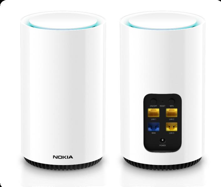 Nokia WiFi Beacon 3 The Nokia WiFi Beacon 3 extends network coverage throughout your entire residence, ensuring you