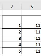 Similarly, for single row ranges only the column letter changes. Notice, that in either formula there appeared relative cell references.
