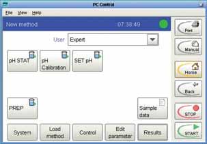 Superior intelligence easy to operate 10 Favorites for quick method start Methods can be linked to a «Favorite» icon on the starting screen of the 840 Touch Control operating unit.