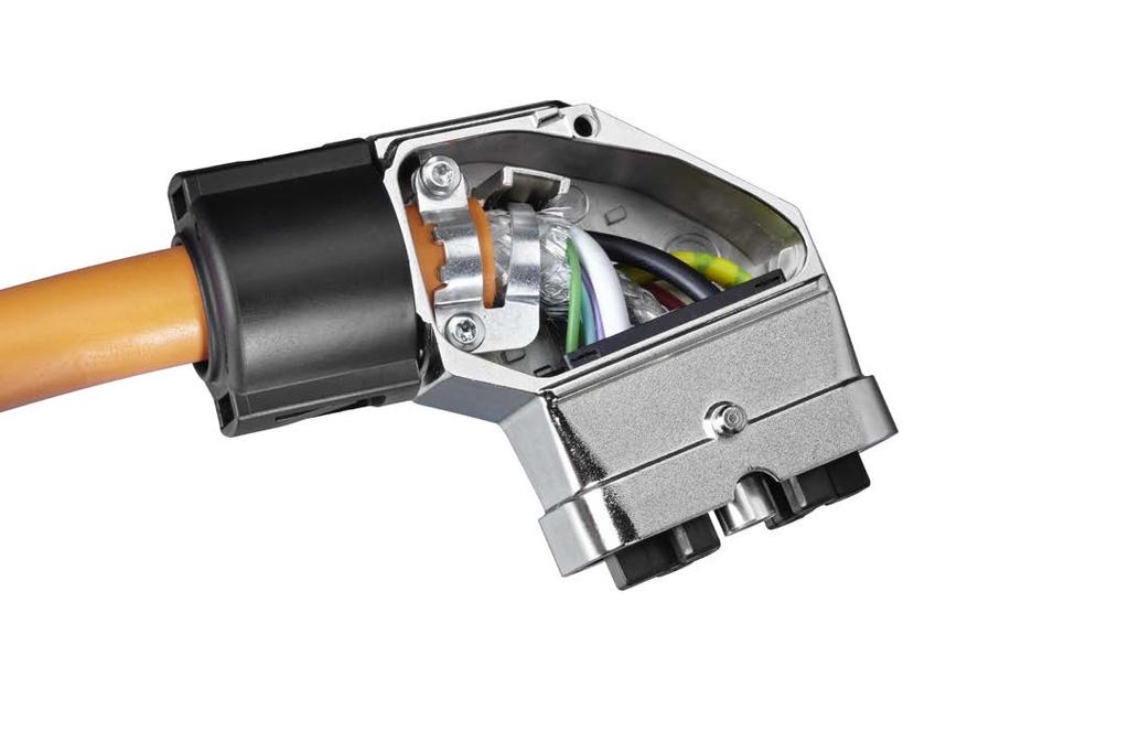 SMART SPACE SAVING COUNTS SERVO MOTOR ON CONNECTIVITY Motorman hybrid connector Decentral servo motors are widely used in many industries and are typically connected via a