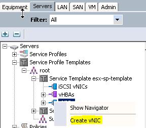 So far we have created a new VLAN and two new vnic templates.