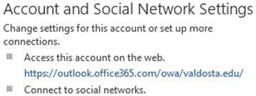 Page 1 of 8 Page 1 of 8 Page 1 of 8 ACCESSING OFFICE 365 You can access your Office 365 account via MyVSU Portal or Microsoft Outlook Software.