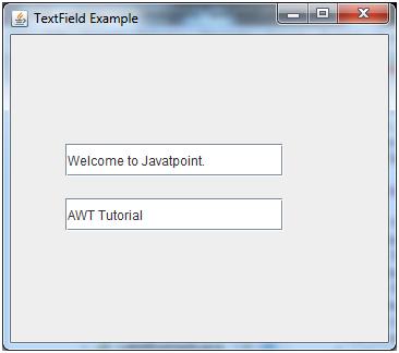 JTextField: The object of a JTextField class is a text component that allows the editing of a single line text. It inherits JTextComponent class.