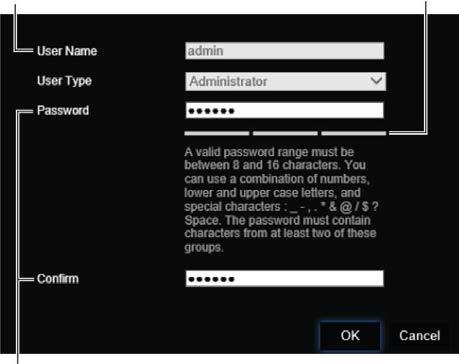 0BChapter 1: Product introduction Figure 1: Password activation window User Name: It is always admin. It cannot be changed.