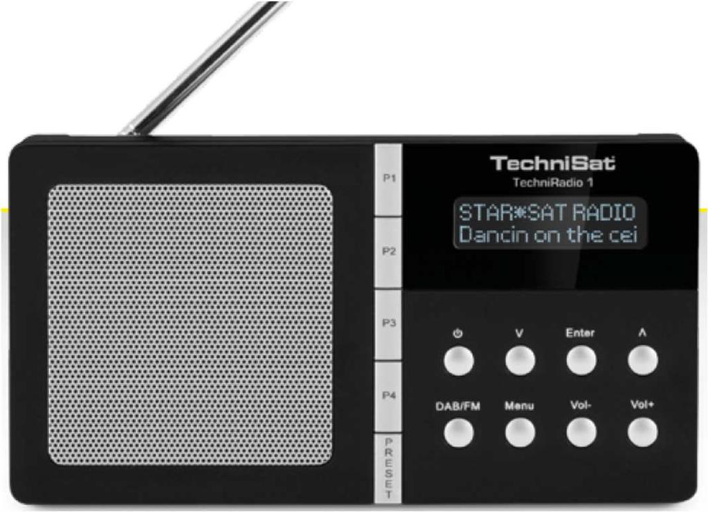 TechniRadio 1 The TechniRadio 1 is a portable DAB+/FM digital radio with alarm functionality. Ideal to use as stationary or mobile device.