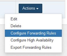 To configure forwarding rules for a UDP Director, complete the following