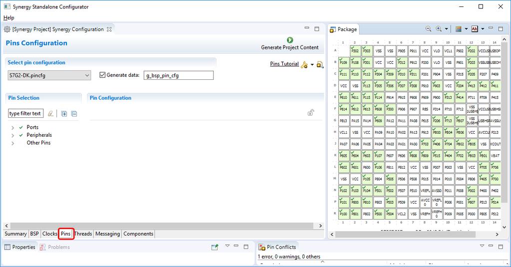Figure 16 Launch Synergy Configuration Editor in IAR EW for Synergy When launching the Synergy Configuration Editor, the page displayed is the Summary