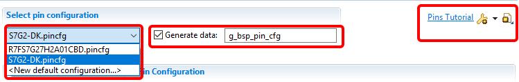 described in the following sections. 4. How to use the Select pin configuration pane The Select pin configuration pane is used to select pin configuration file.