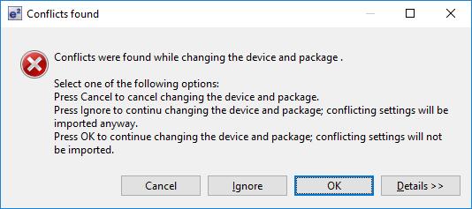If it is closed, select Window Show View Pin Configurator Package to open it. Figure 33 Package view is updated after changing device 4.