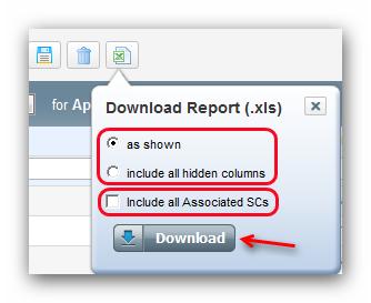 saving/download of reports. 6.