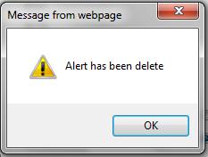 Click Delete to delete the Document alert for that storerkey and folder type.
