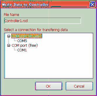 3 Save the data, or write the data to the controller. To save Use either of the following two methods to save the data. the (Save) on the toolbar. From the "F