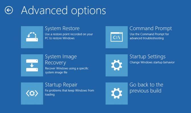 "Choose an option" screen 02-094-X1E-00 6 [Startup Settings] on the "Advanced options"