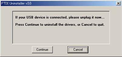 4 Check for uninstallation. When the confirmation dialog box appears, click the [Yes] button.