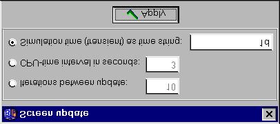 A window (top left) will be displayed showing information such as the chosen stop criterion, number of