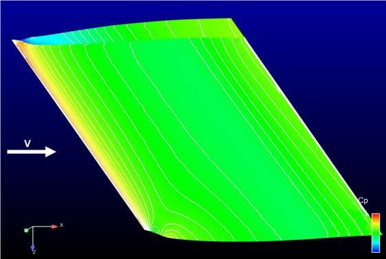 satisfaction of the sweep condition in the vicinity of the airfoil surface. Besides, only a limited length of the WT sidewalls has been modified (about 2m).